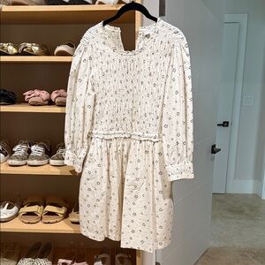 Apiece Apart  Estrella Floral Dress with Pockets Ivory